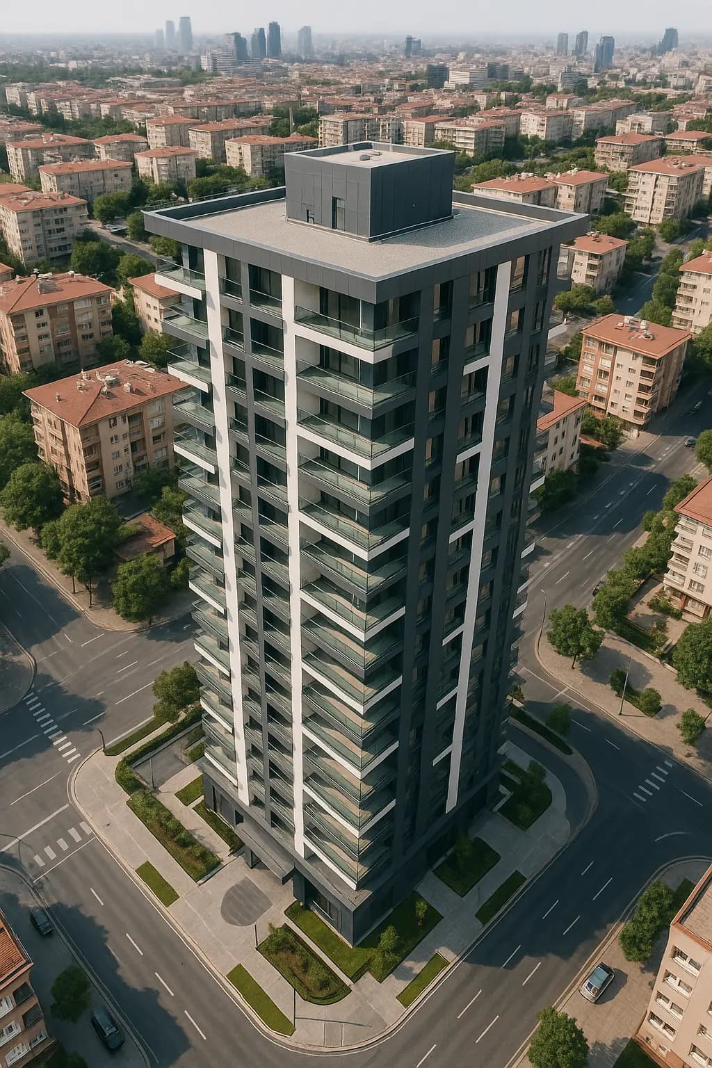 Modern plaza ve iş merkezi